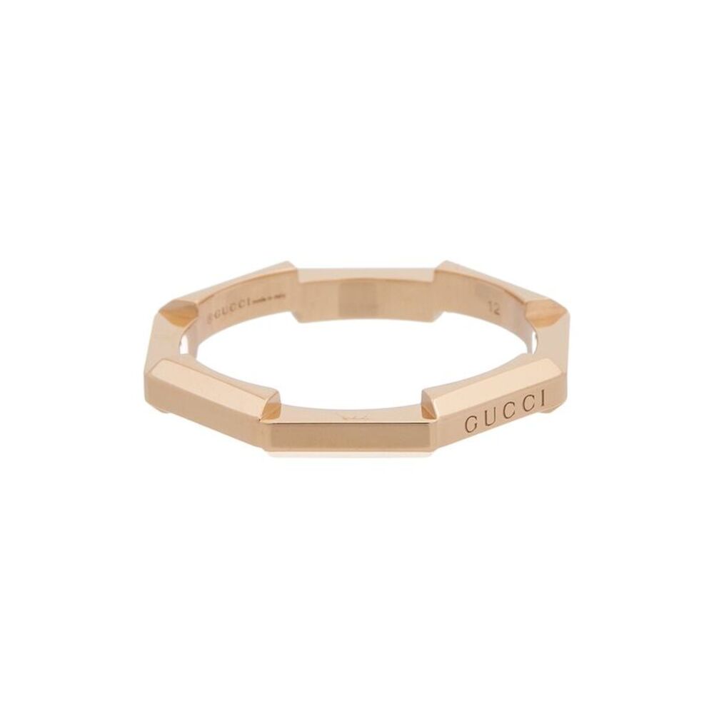 Gucci Gold Geometric Ring (Size 6 US, 12 EU)